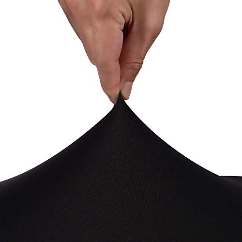 Deisy Dee 24x43 Cocktail Spandex Stretch Round Tablecloth Table Cover C124 (Black) - Image 3